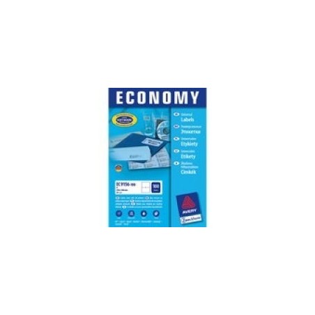 ETYKIETY UNIWERSALNE ECONOMY BIAŁE, A4, 70 X 16,9 MM