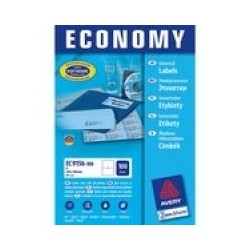 ETYKIETY UNIWERSALNE ECONOMY BIAŁE, A4, 70 X 42,3 MM
