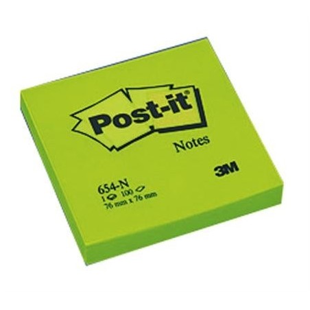 BLOCZEK SP 76X76/100K ZIEL NEON POST-IT 654-NG ***FT-5100-1018-2*