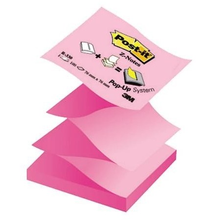 BLOCZEK SP 76X76/100K HARMONIJKOWY PASTEL/NEON RÓŻOWY POST- IT R330NAP ***FT-5101-1873-8*