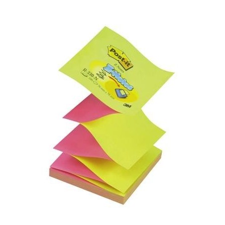 BLOCZEK SP 76X76/100K HARMONIJKOWY ŻÓŁTO/RÓŻ NEON POST-IT R 330 NA ***FT-5100-2759-0*