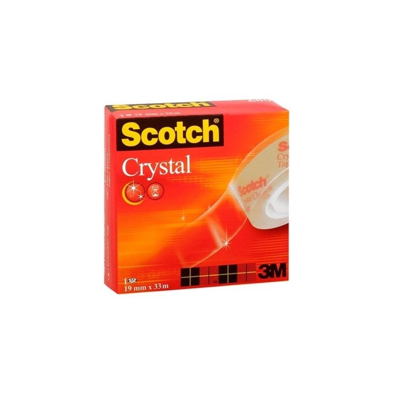 TAŚMA KLEJĄCA 19MMX33M CRYSTAL CLEAR SCOTCH W PUDEŁKU 600 ***FT-5100-6040-1/FT-5102-8045-4*