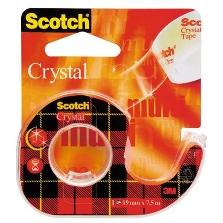 TAŚMA KLEJĄCA 19MMX7.5M CRISTAL CLEAR SCOTCH NA PODAJNIKU 6-1975 ***70-0711-6987-7*