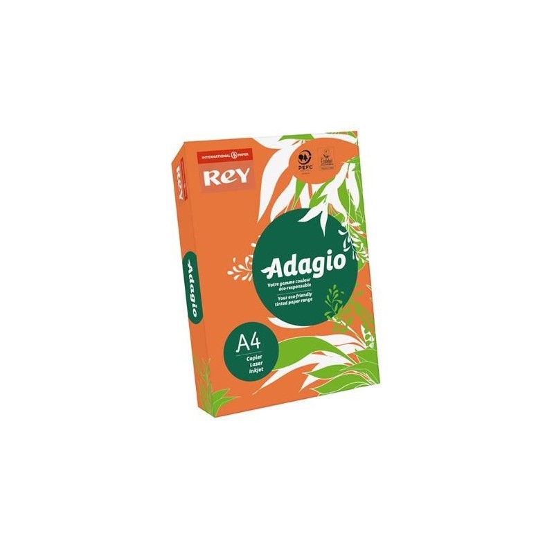 PAPIER KSERO A4/80G REY ADAGIO POMARAŃCZOWY ****