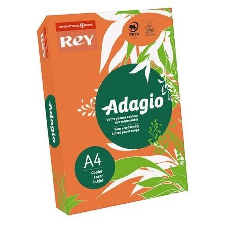 PAPIER KSERO A4/80G REY ADAGIO POMARAŃCZOWY ****