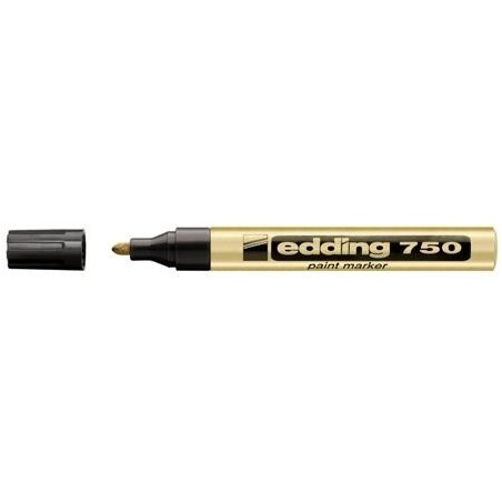 MARKER LAKIEROWY 750 KOŃCÓWKA OKRĄGŁA ZŁOTY EDDING ***750/ZŁOT ED*