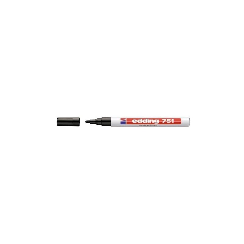 MARKER LAKIEROWY 751 KOŃCÓWKA OKRĄGŁA CZARNY EDDING ***751/CZAR ED*