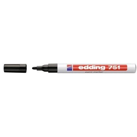 MARKER LAKIEROWY 751 KOŃCÓWKA OKRĄGŁA CZARNY EDDING ***751/CZAR ED*