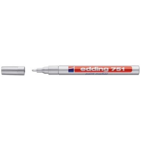 MARKER LAKIEROWY 751 KOŃCÓWKA OKRĄGŁA SREBRNY EDDING ***751/SREB ED*