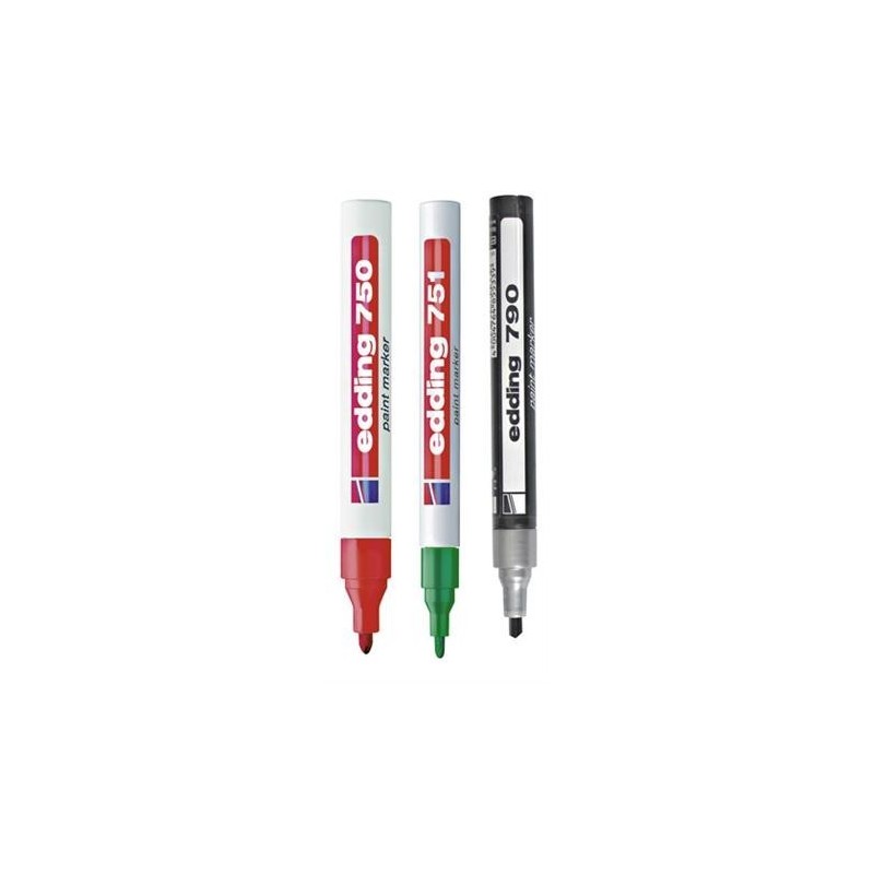 MARKER LAKIEROWY 750 KOŃCÓWKA OKRĄGŁA CZARNY EDDING ***750/CZAR ED*