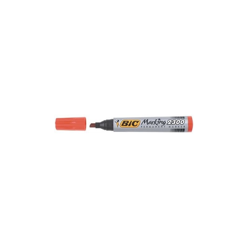 MARKER PERMANENT KOŃCÓWKA ŚCIĘTA CZERWONY BIC ***8209241*