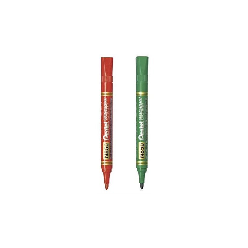MARKER PERMANENT N850 KOŃCÓWKA OKRĄGŁA CZERWONY PENTEL ***N850-B*