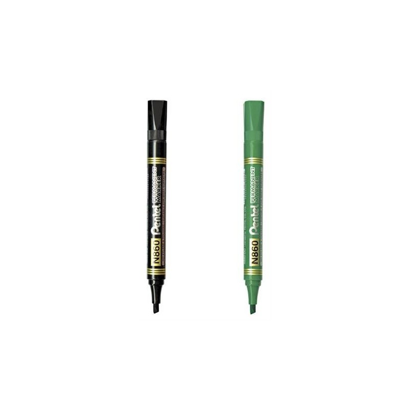 MARKER PERMANENT N860 KOŃCÓWKA ŚCIĘTA CZARNY PENTEL ***N860-A*