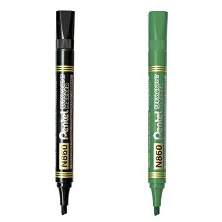 MARKER PERMANENT N860 KOŃCÓWKA ŚCIĘTA CZARNY PENTEL ***N860-A*