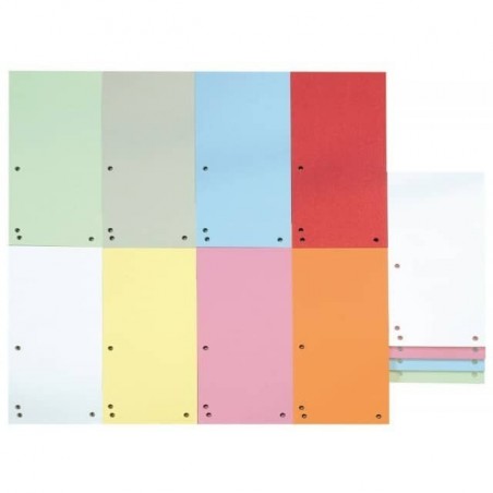 SEPARATOR KARTONOWY 1/3 A4 PASTEL MIX ***20996*