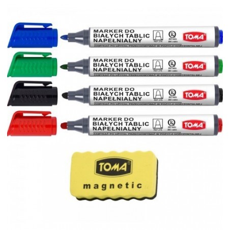 MARKER DO TABLIC SUCHOŚCIERALNYCH KOŃCÓWKA OKRĄGŁA 4KOL PWB202 UNI ***UNPWB202/4C*