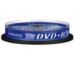 DVD+R 4,7GB VERBATIM 16X CAKE 10SZT ADV AZO ***43498-CAKE 10/VD1610+*